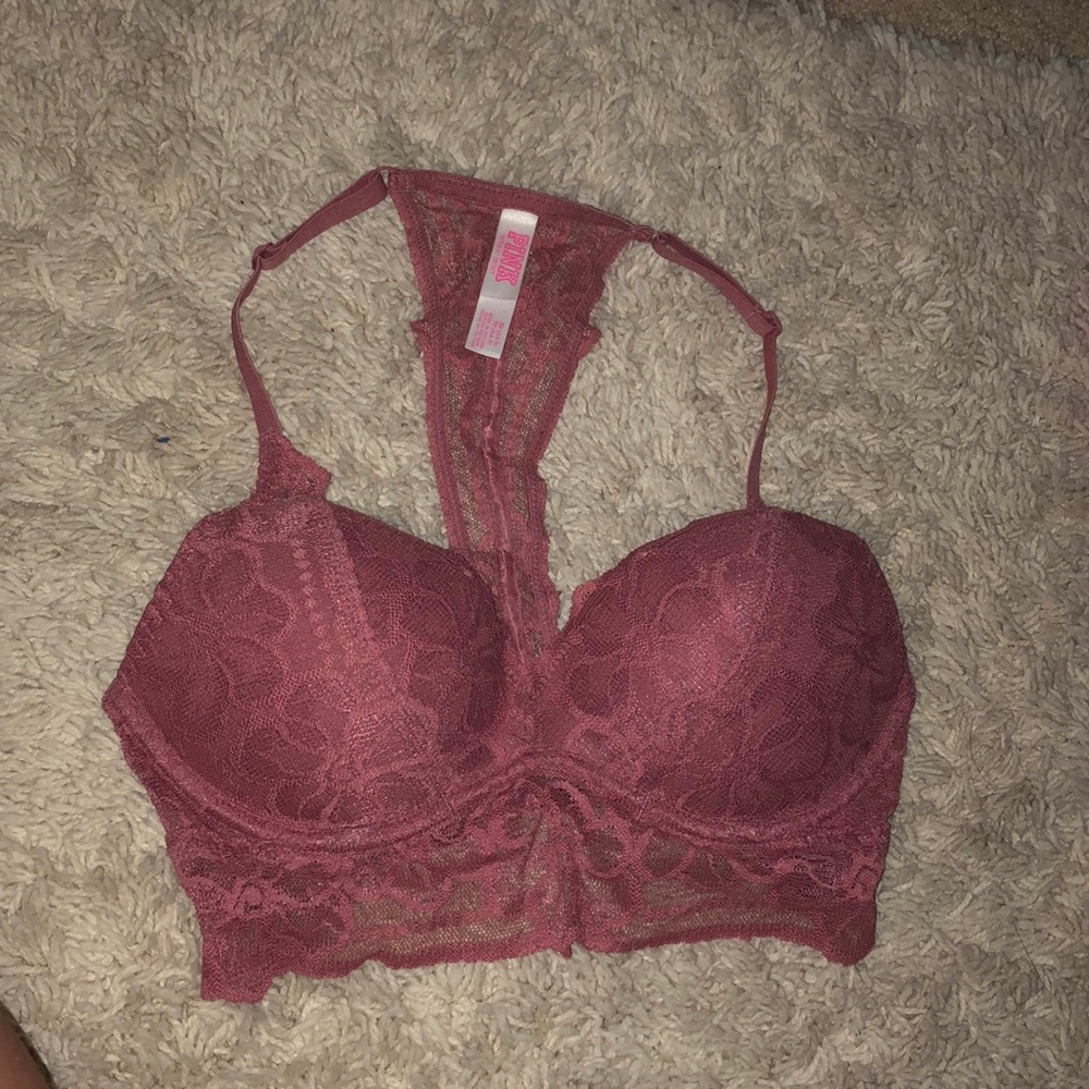 Dusty pink padded bralette